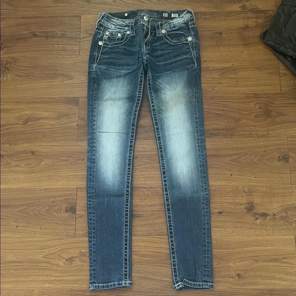 Miss Me Dark Blue Skinny Jeans